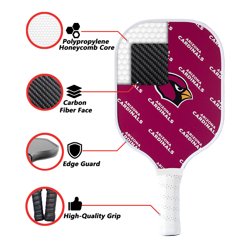 Arizona Cardinals Pickleball Paddle