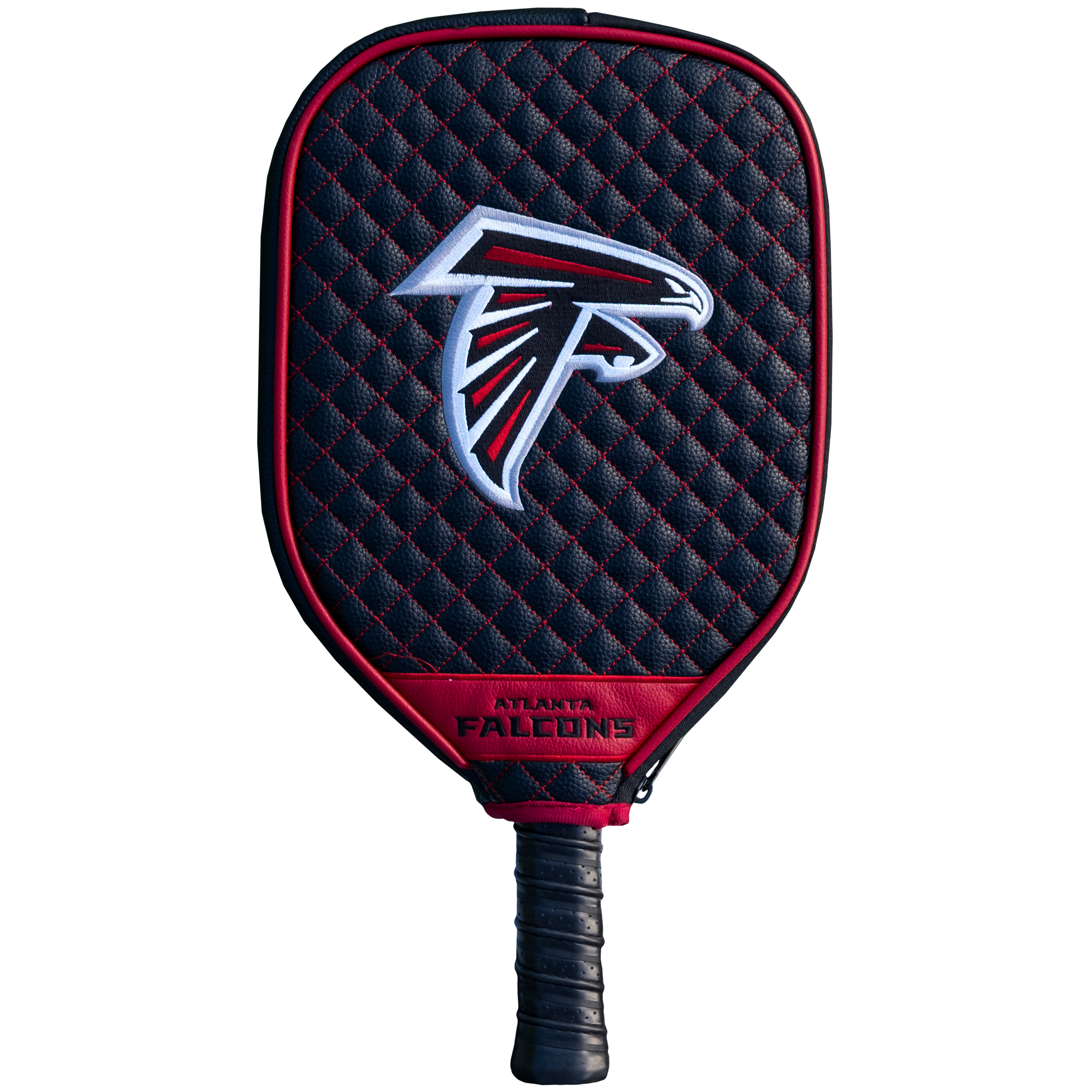 Atlanta Falcons Quilted Pickleball Paddle Cover (Black)