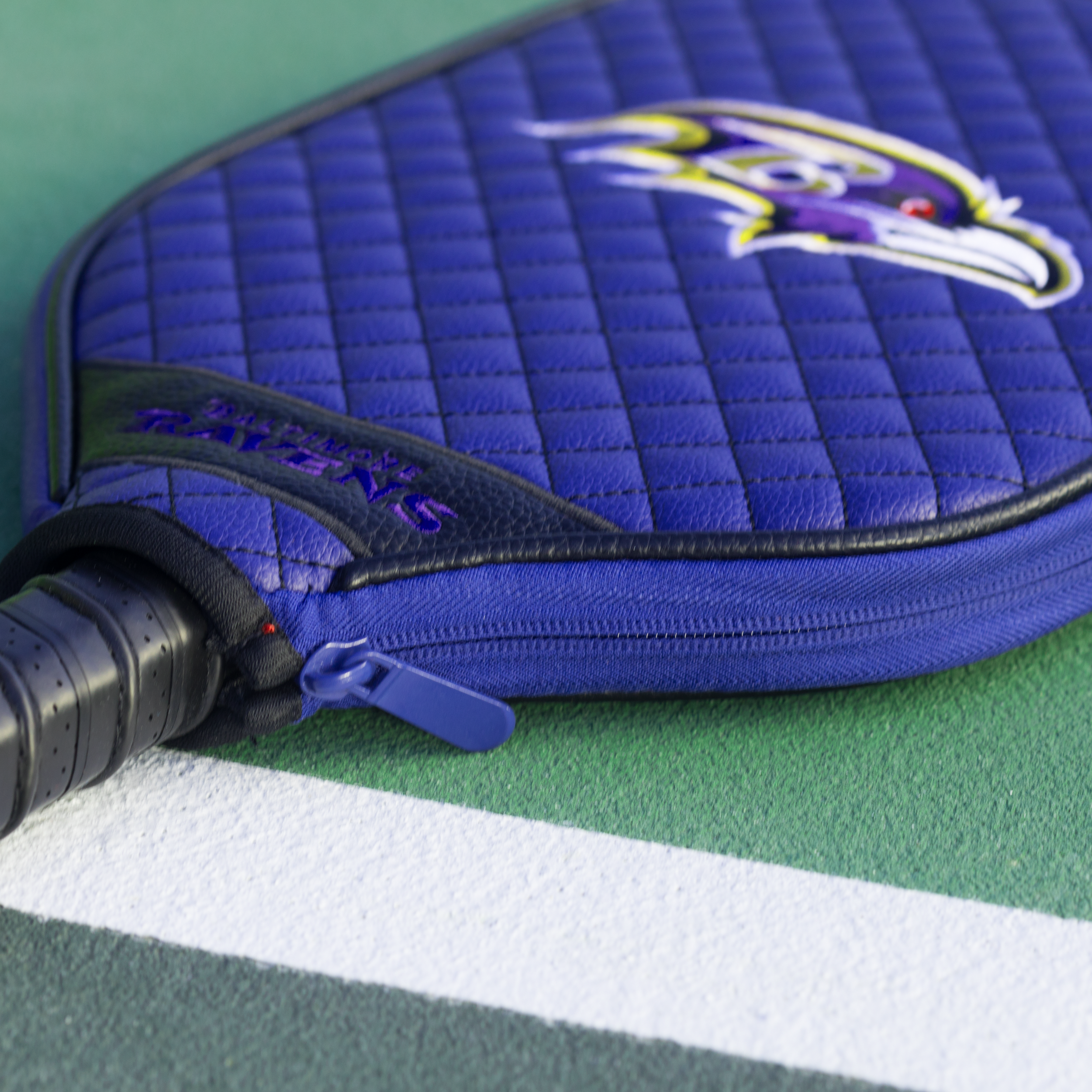 Baltimore Ravens Quilted Pickleball Paddle Cover (Purple)