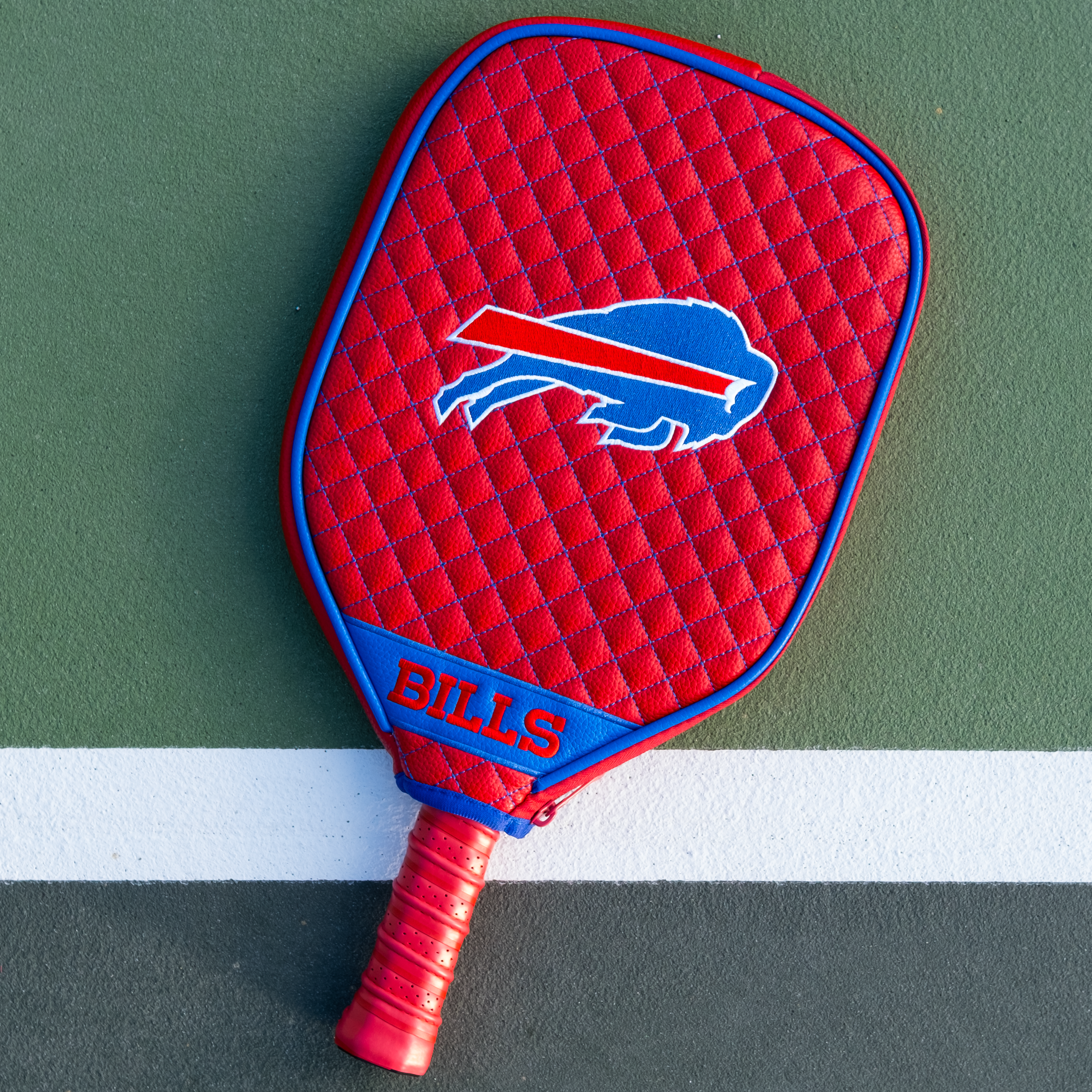 Buffalo Bills Quilted Pickleball Paddle Cover (Red)