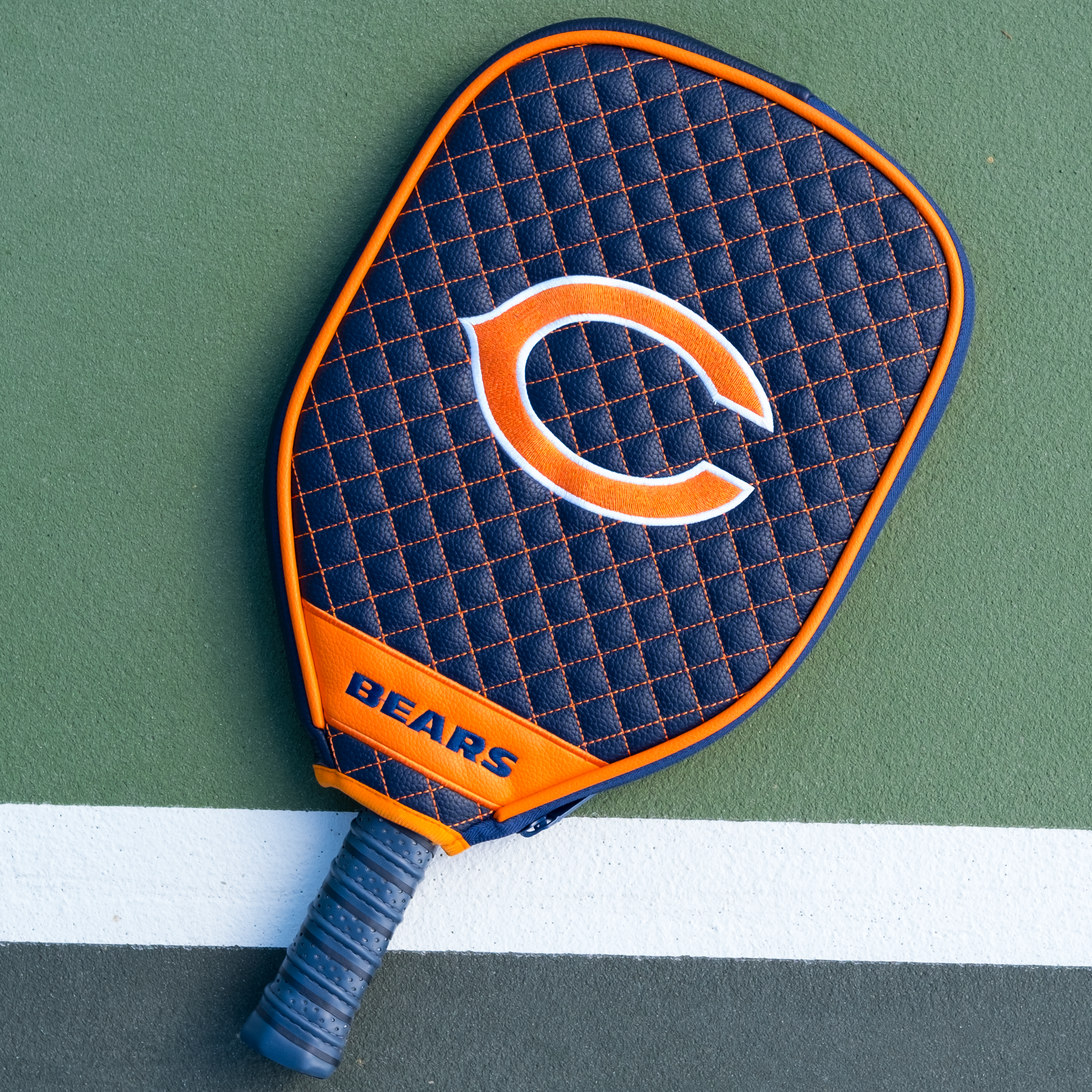 Chicago Bears Quilted Pickleball Paddle Cover (Navy)