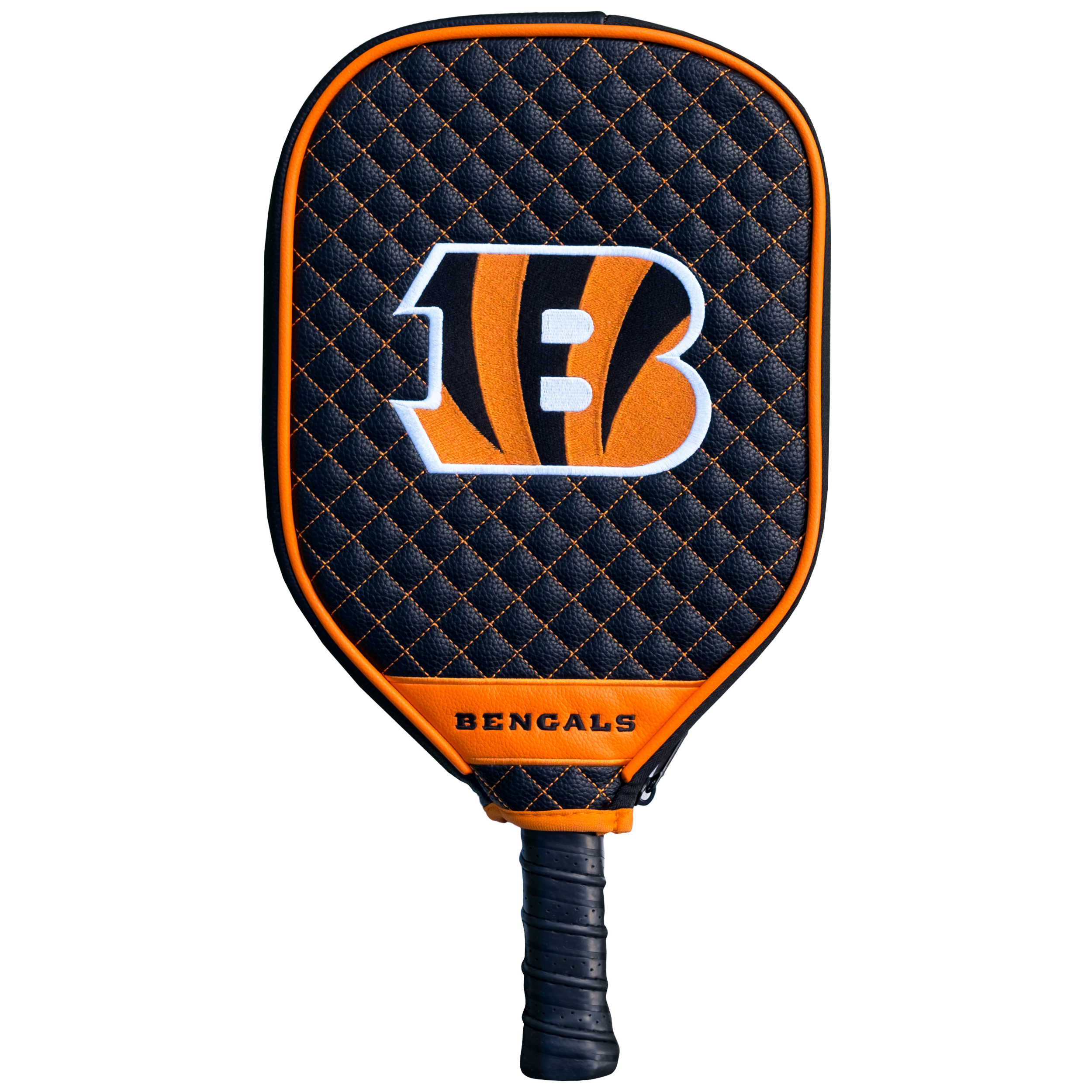 Cincinnati Bengals Quilted Pickleball Paddle Cover (Black)