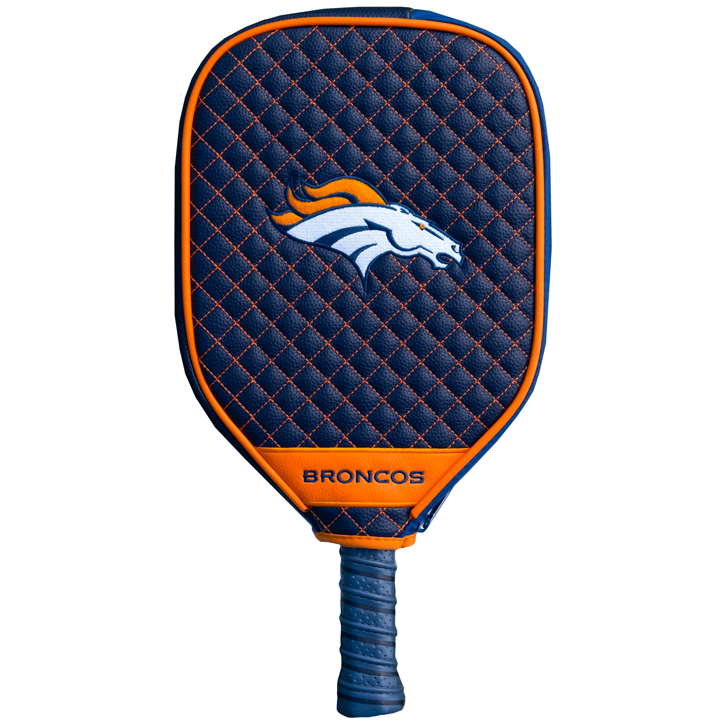 Denver Broncos Quilted Pickleball Paddle Cover (Navy)