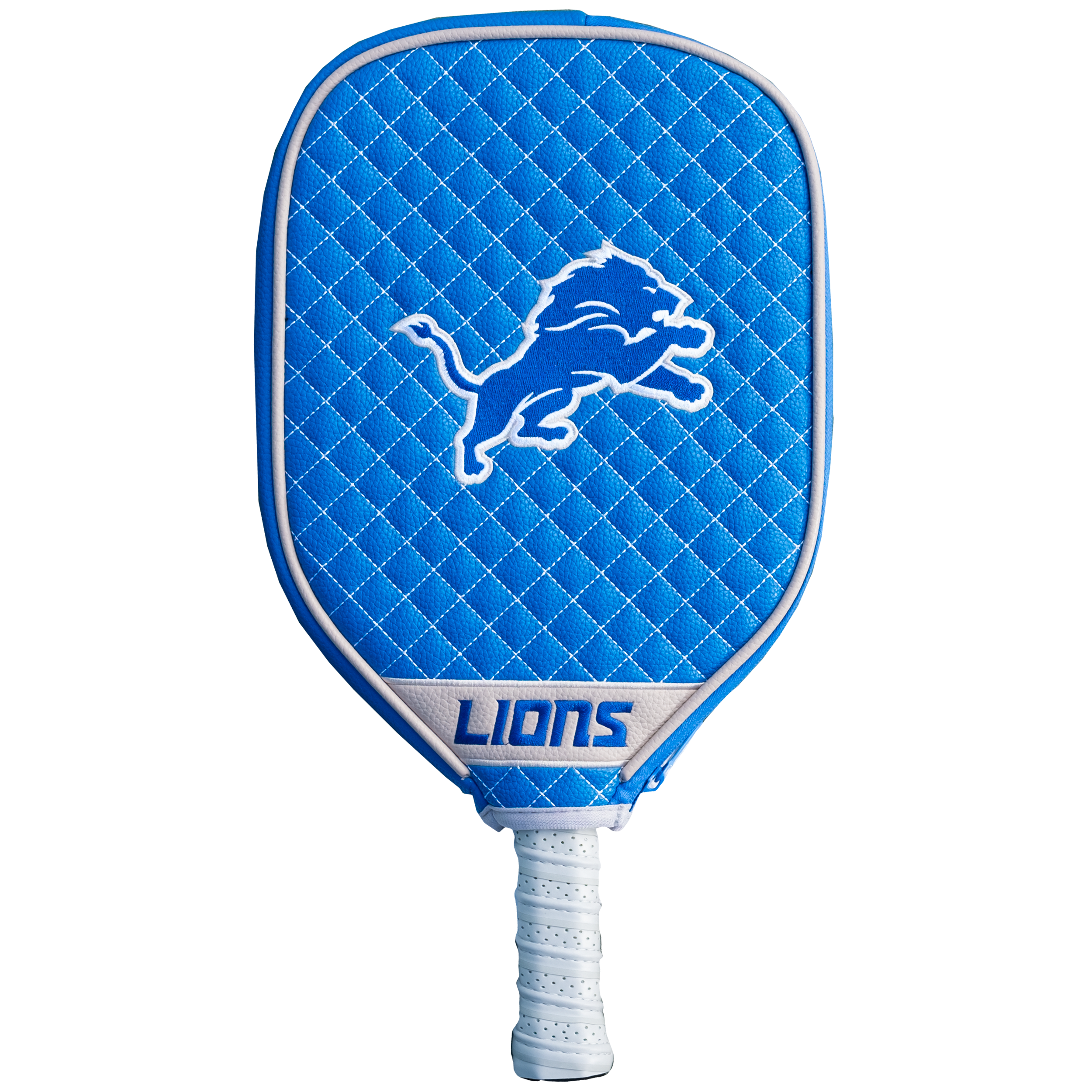 Detroit Lions Quilted Pickleball Paddle Cover (Blue)