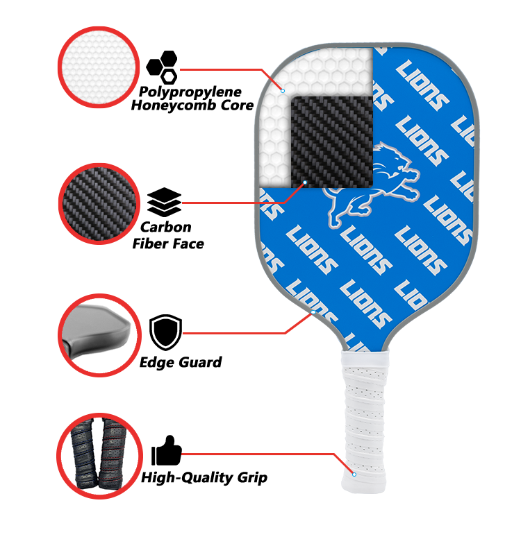 Detroit Lions Pickleball Paddle