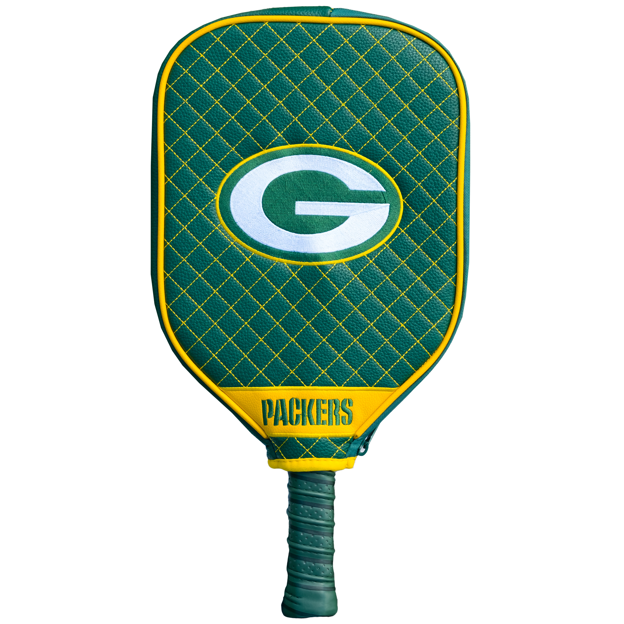 Green Bay Packers Quilted Pickleball Paddle Cover (Dark Green)