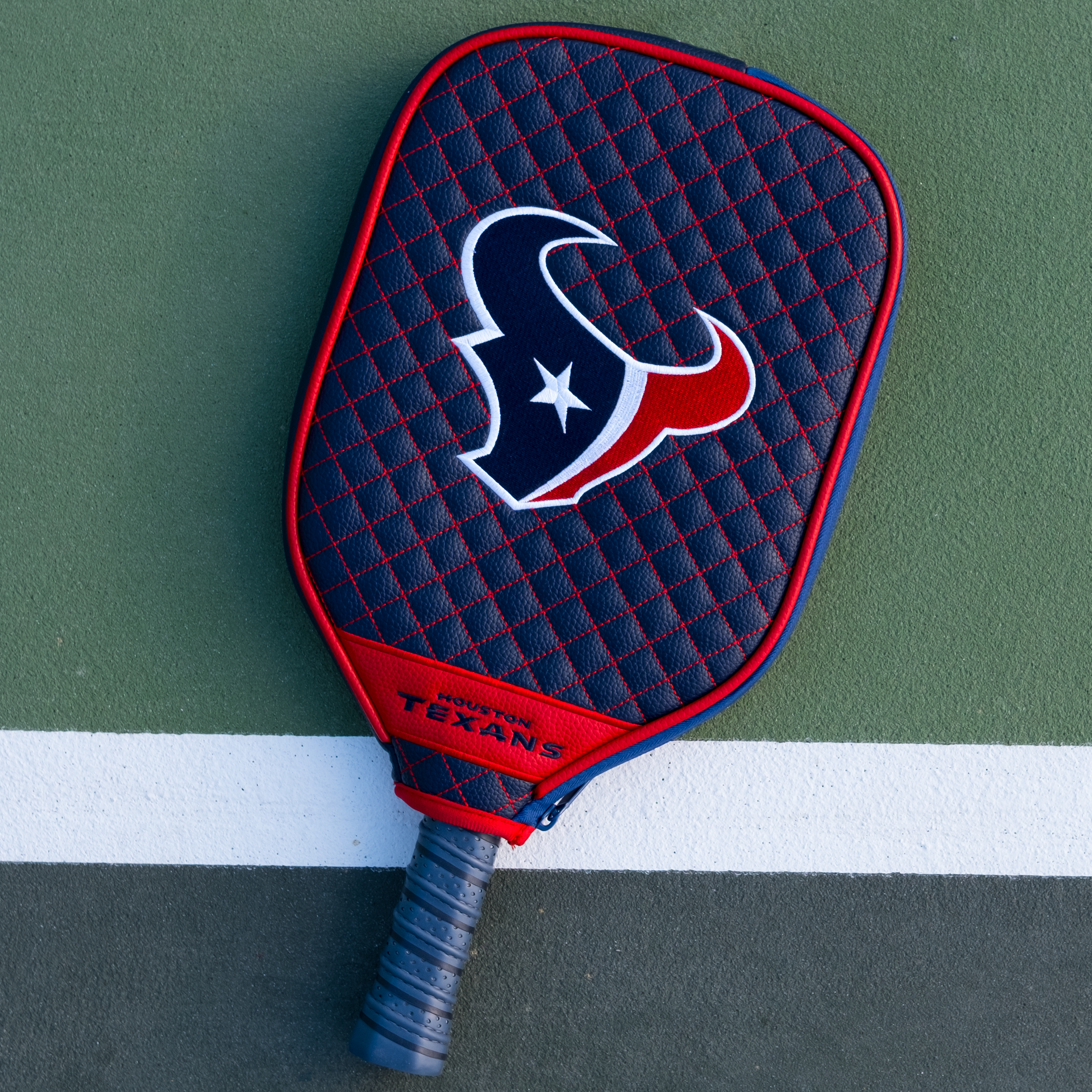 Houston Texans Quilted Pickleball Paddle Cover (Navy)