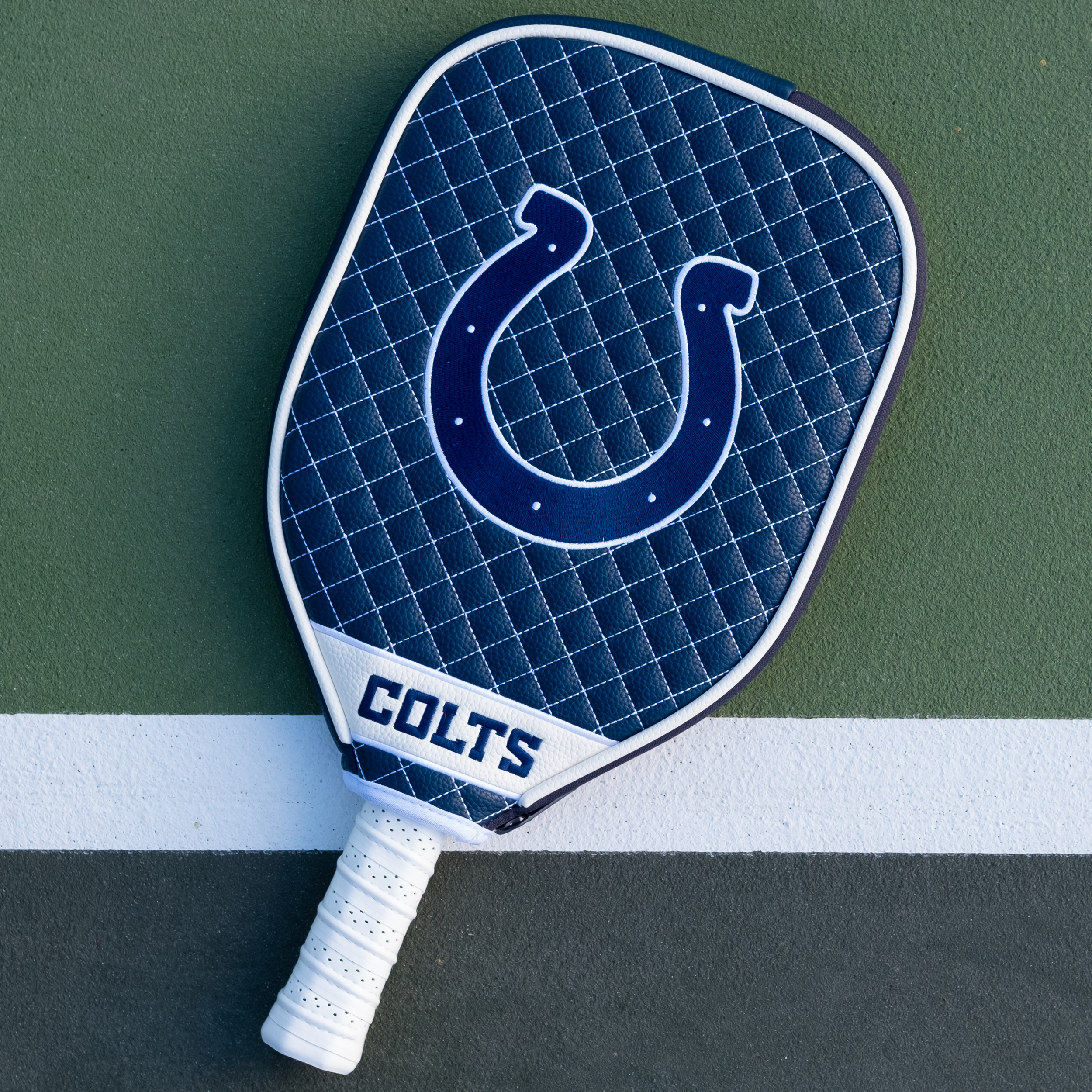 Indianapolis Colts Quilted Pickleball Paddle Cover (Navy)