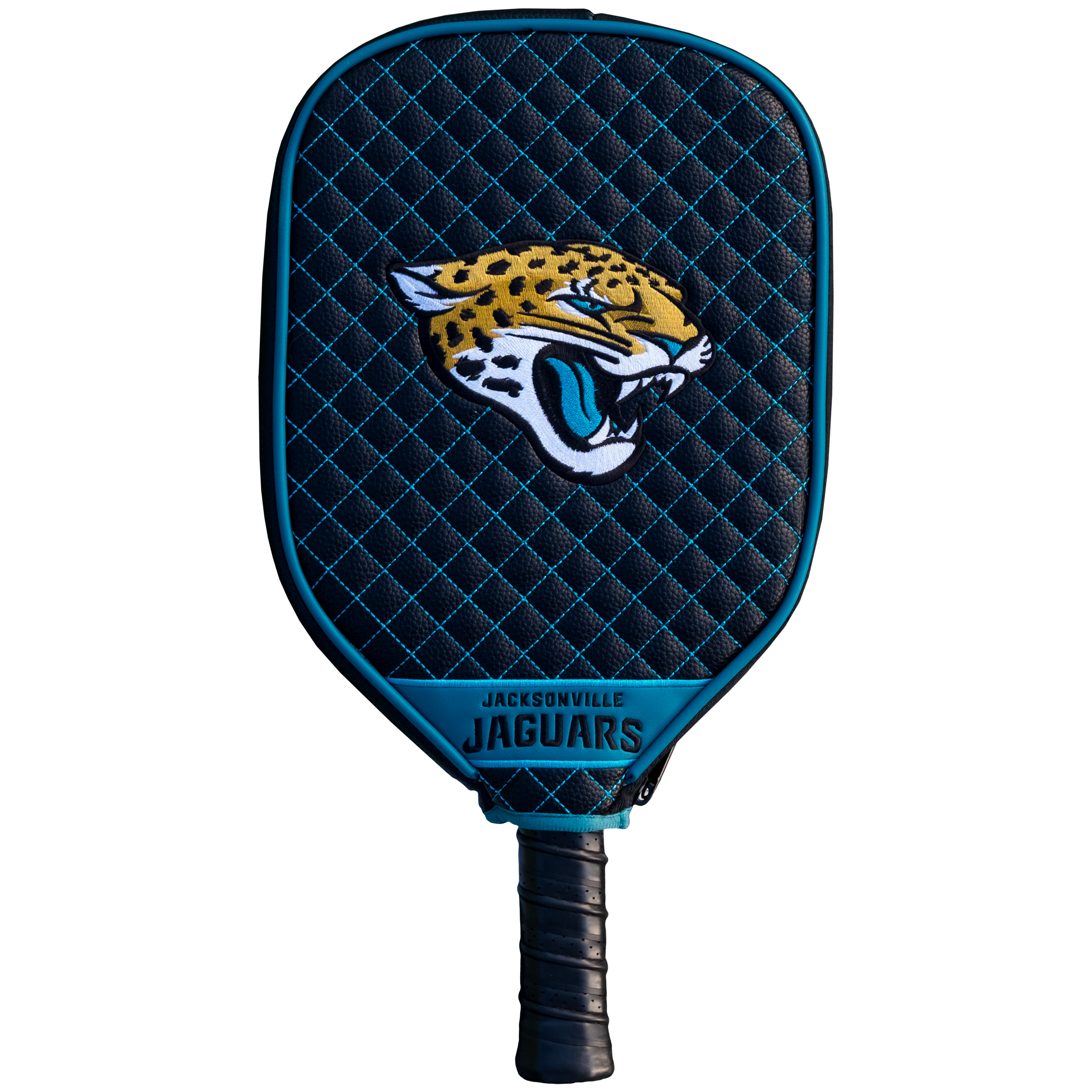 Jacksonville Jaguars Quilted Pickleball Paddle Cover (Black)