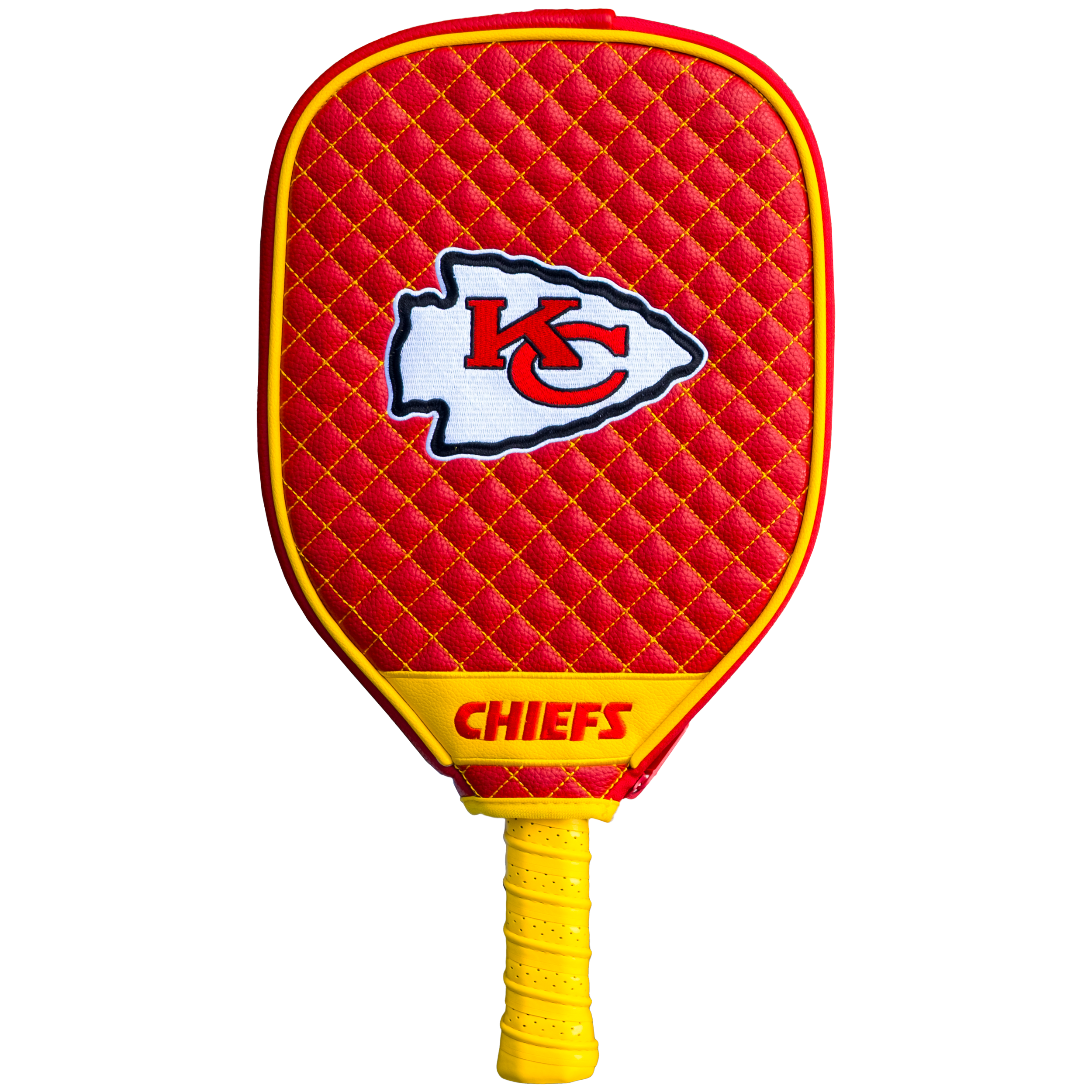 Kansas City Chiefs Quilted Pickleball Paddle Cover (Red)