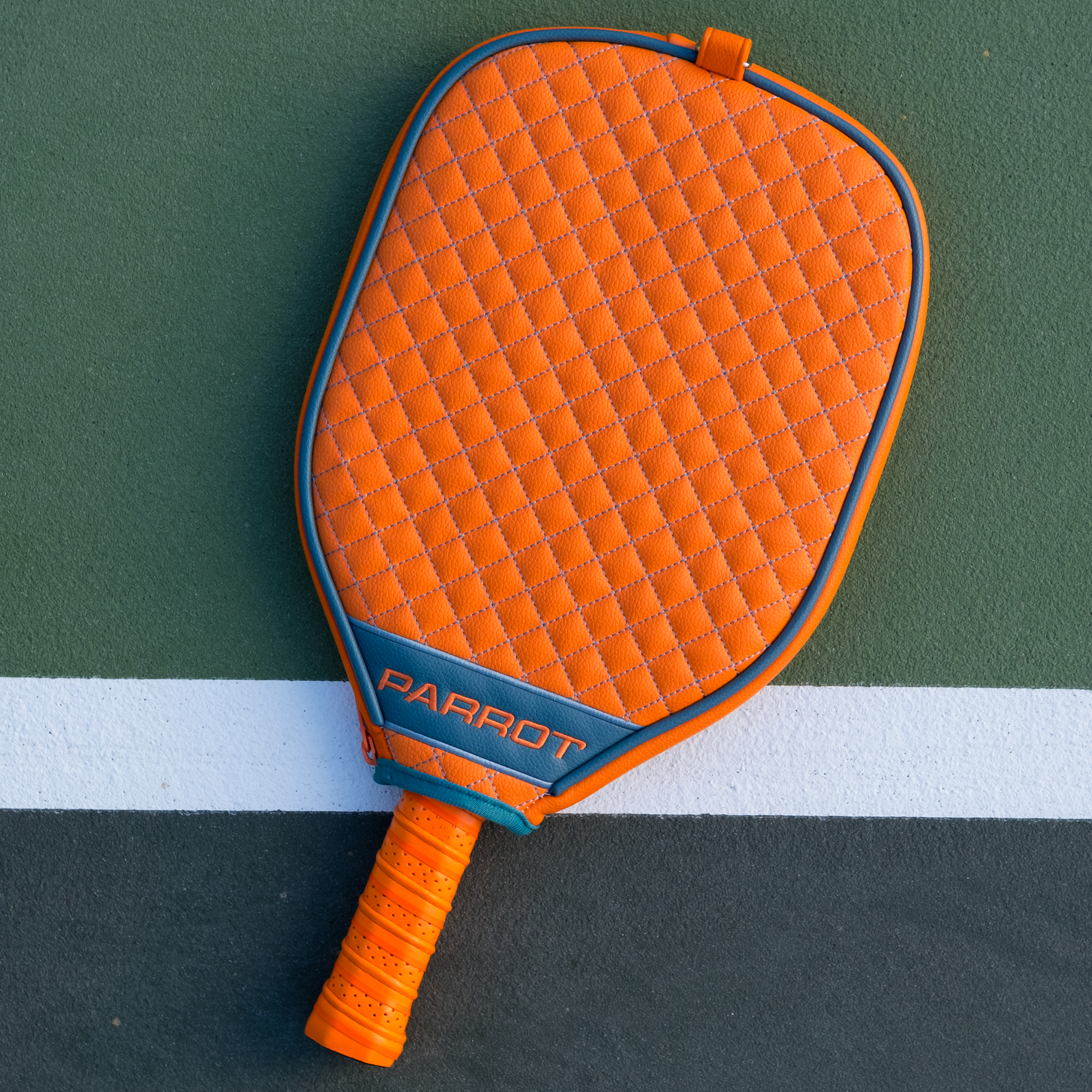 Miami Dolphins Quilted Pickleball Paddle Cover (Orange)