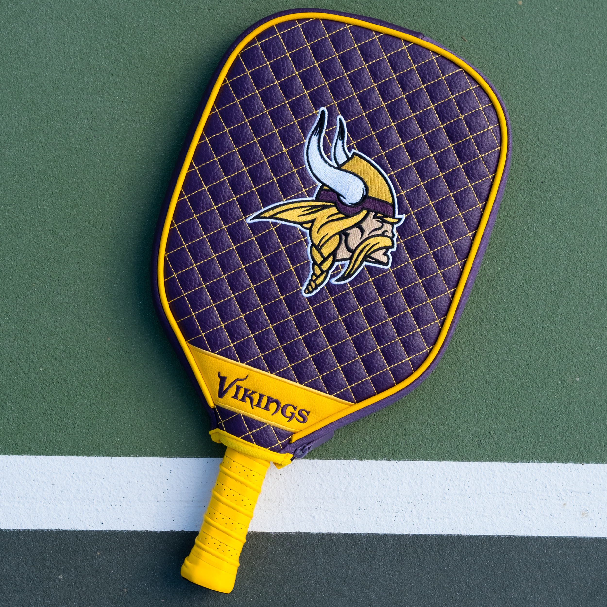 Minnesota Vikings Quilted Pickleball Paddle Cover (Purple)