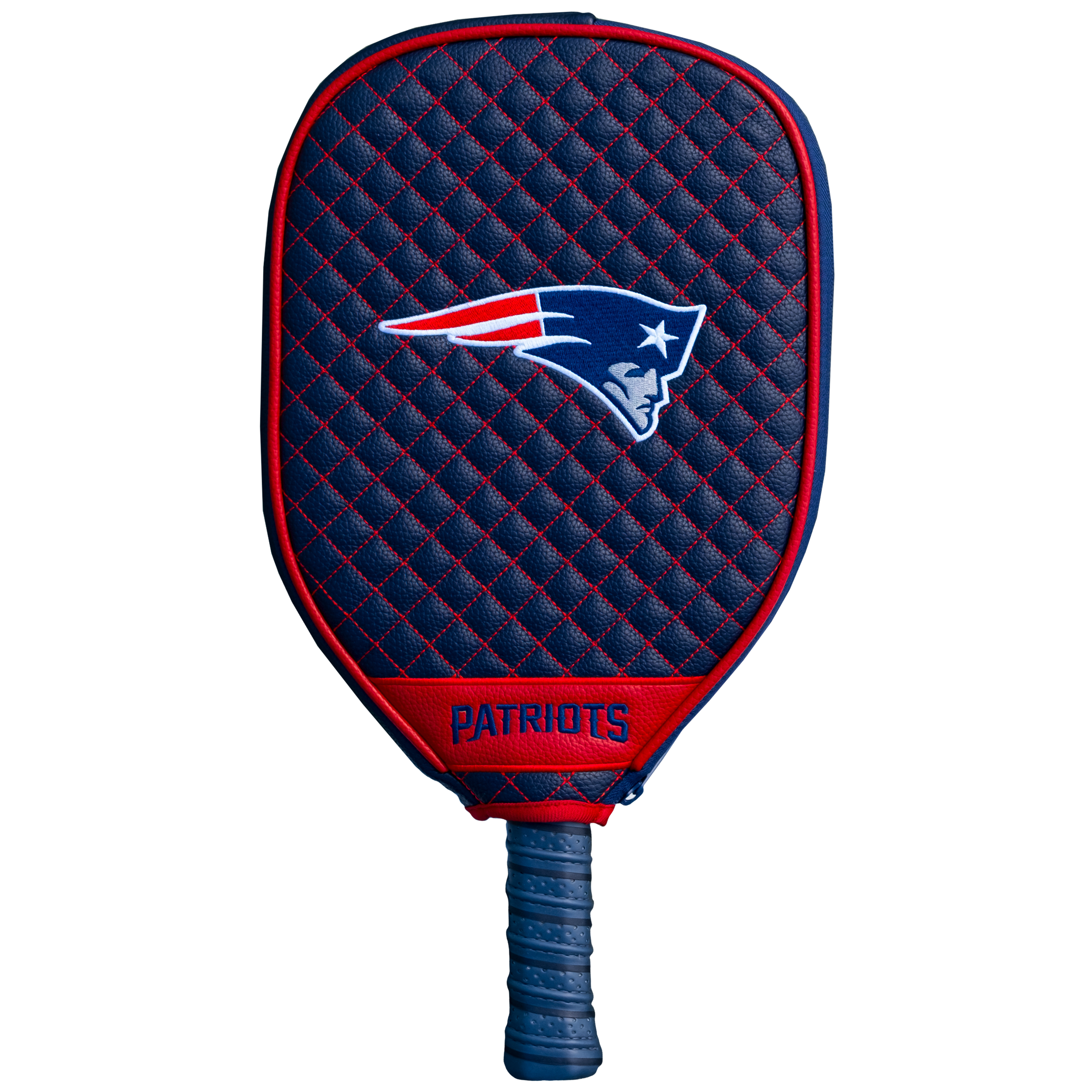 New England Patriots Quilted Pickleball Paddle Cover (Navy)