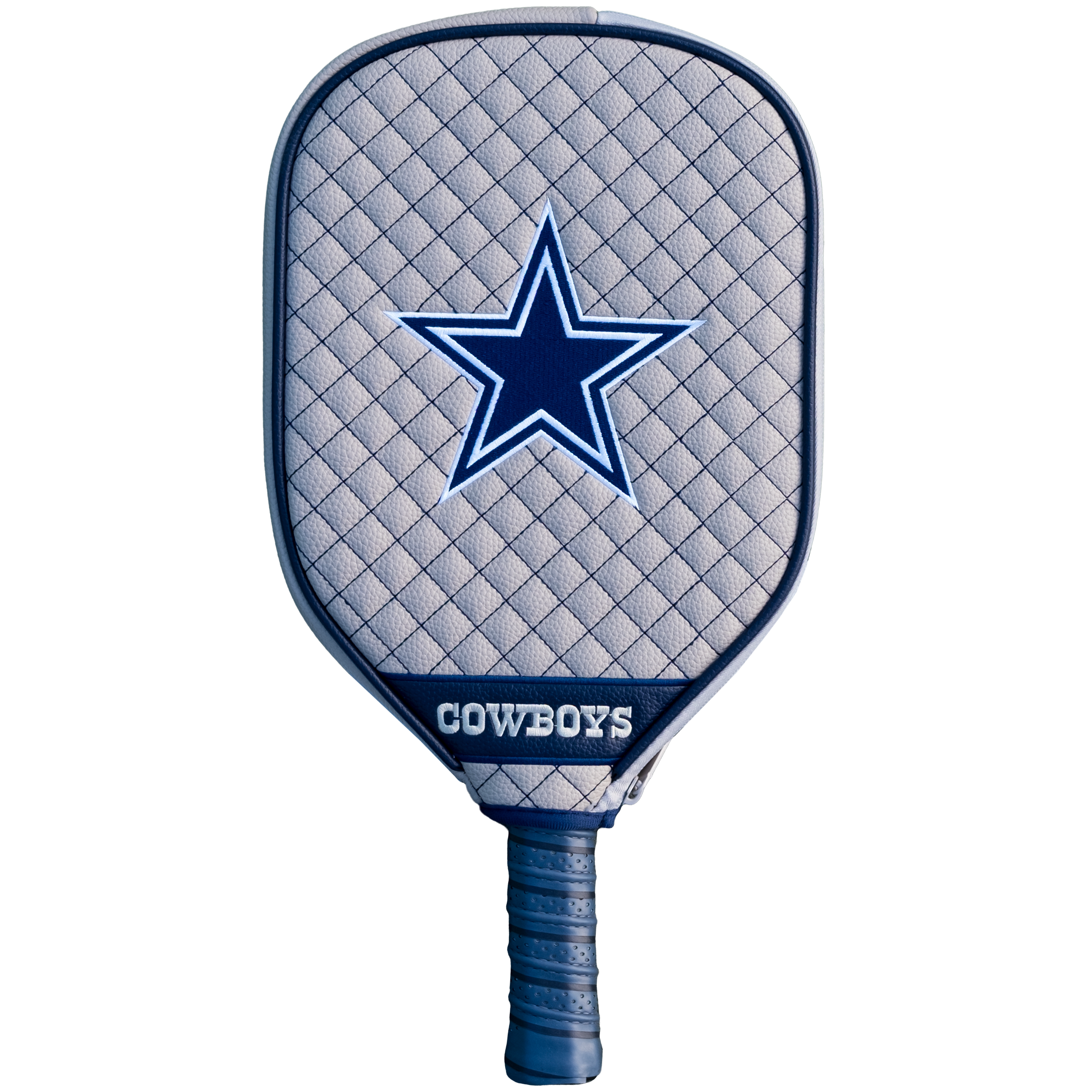 Dallas Cowboys Quilted Pickleball Paddle Cover (Gray)