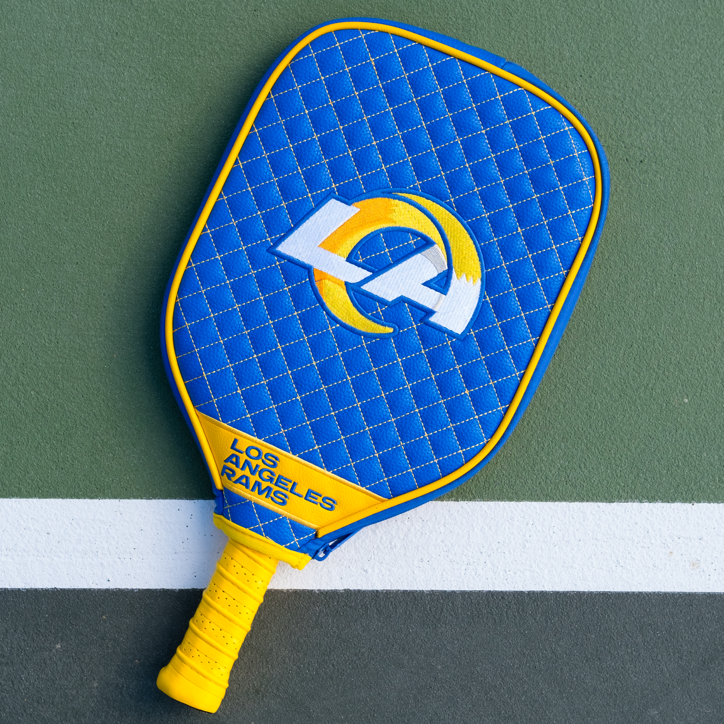 Los Angeles Rams Quilted Pickleball Paddle Cover (Royal)