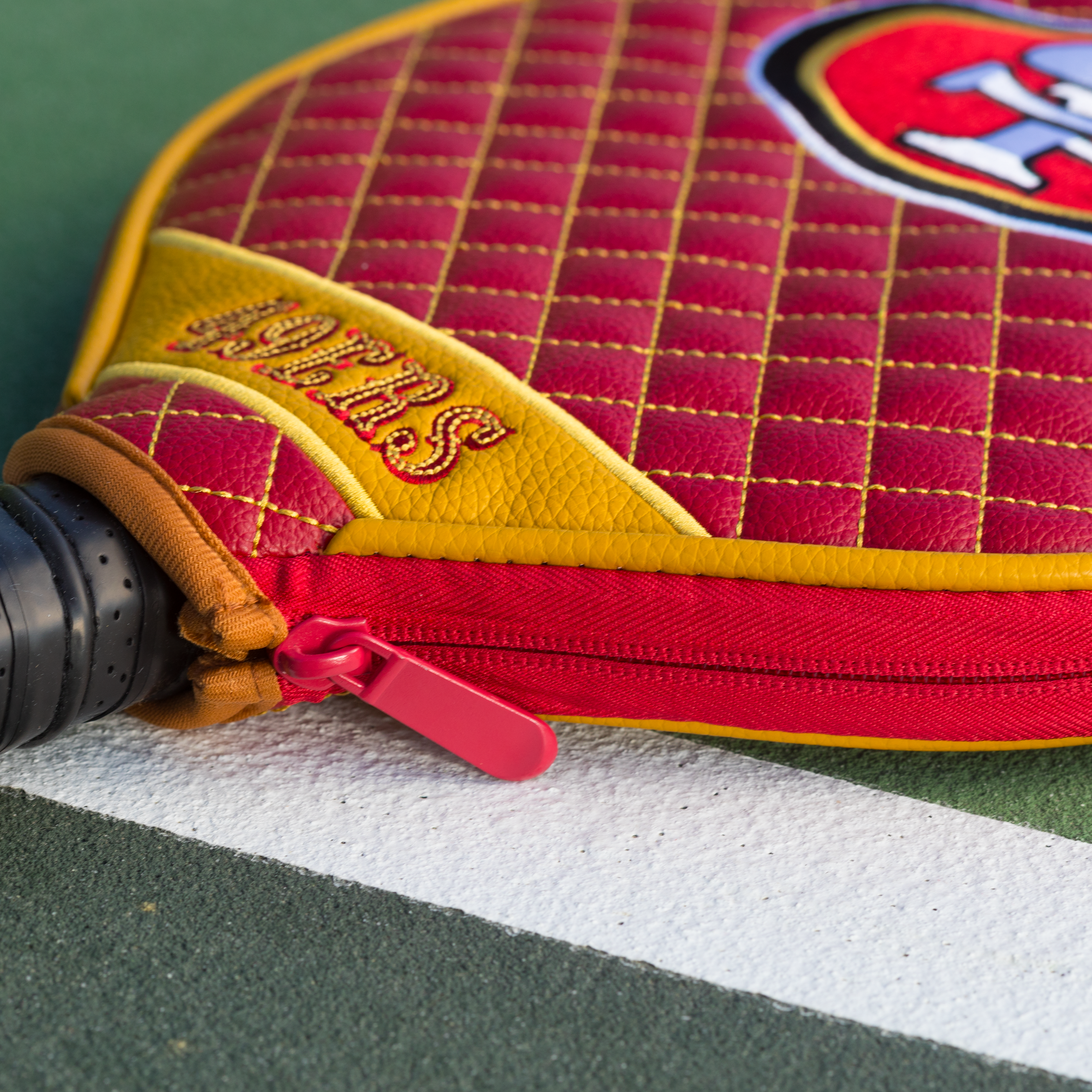 San Francisco 49Ers Quilted Pickleball Paddle Cover (Dark Red)