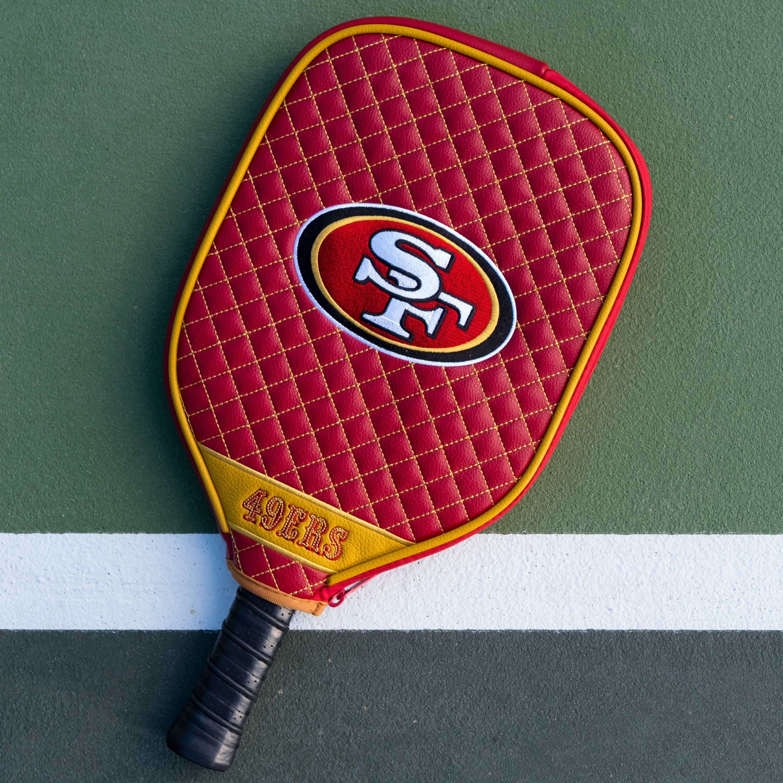 San Francisco 49Ers Quilted Pickleball Paddle Cover (Dark Red)