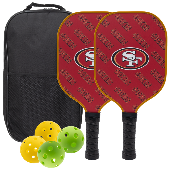 San Francisco 49Ers Pickleball Paddle Set