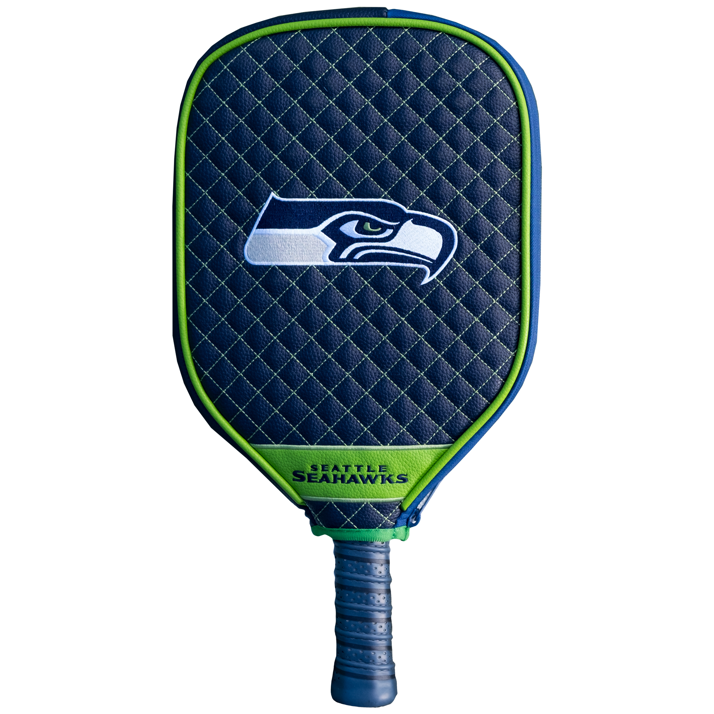 Seattle Seahawks Quilted Pickleball Paddle Cover (Navy)