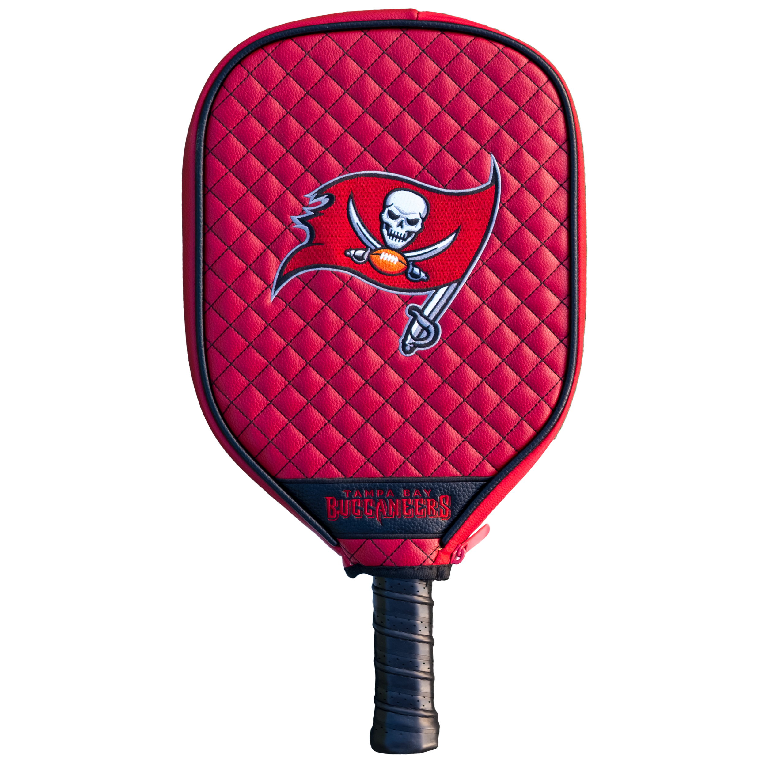 Tampa Bay Buccaneers Quilted Pickleball Paddle Cover (Dark Red)