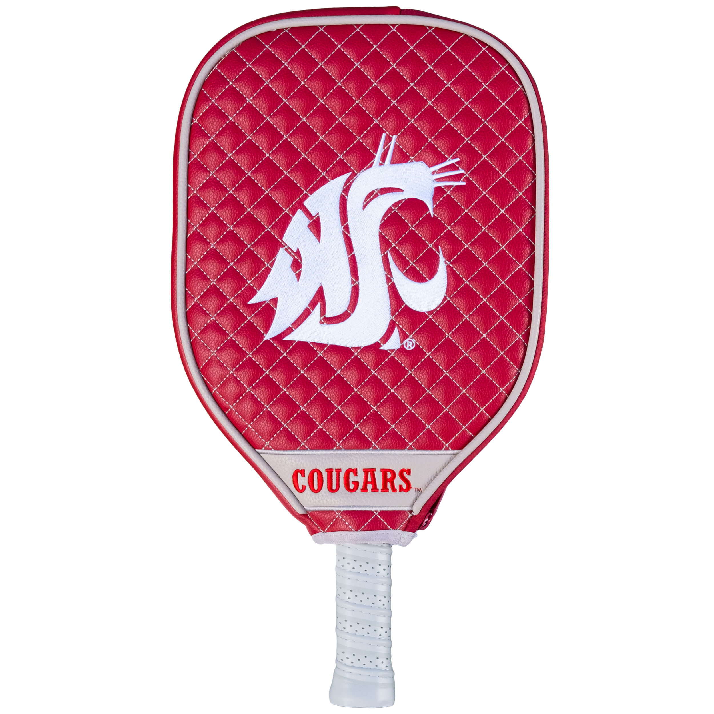 Washington State Cougars Quilted Pickleball Paddle Cover (Red)