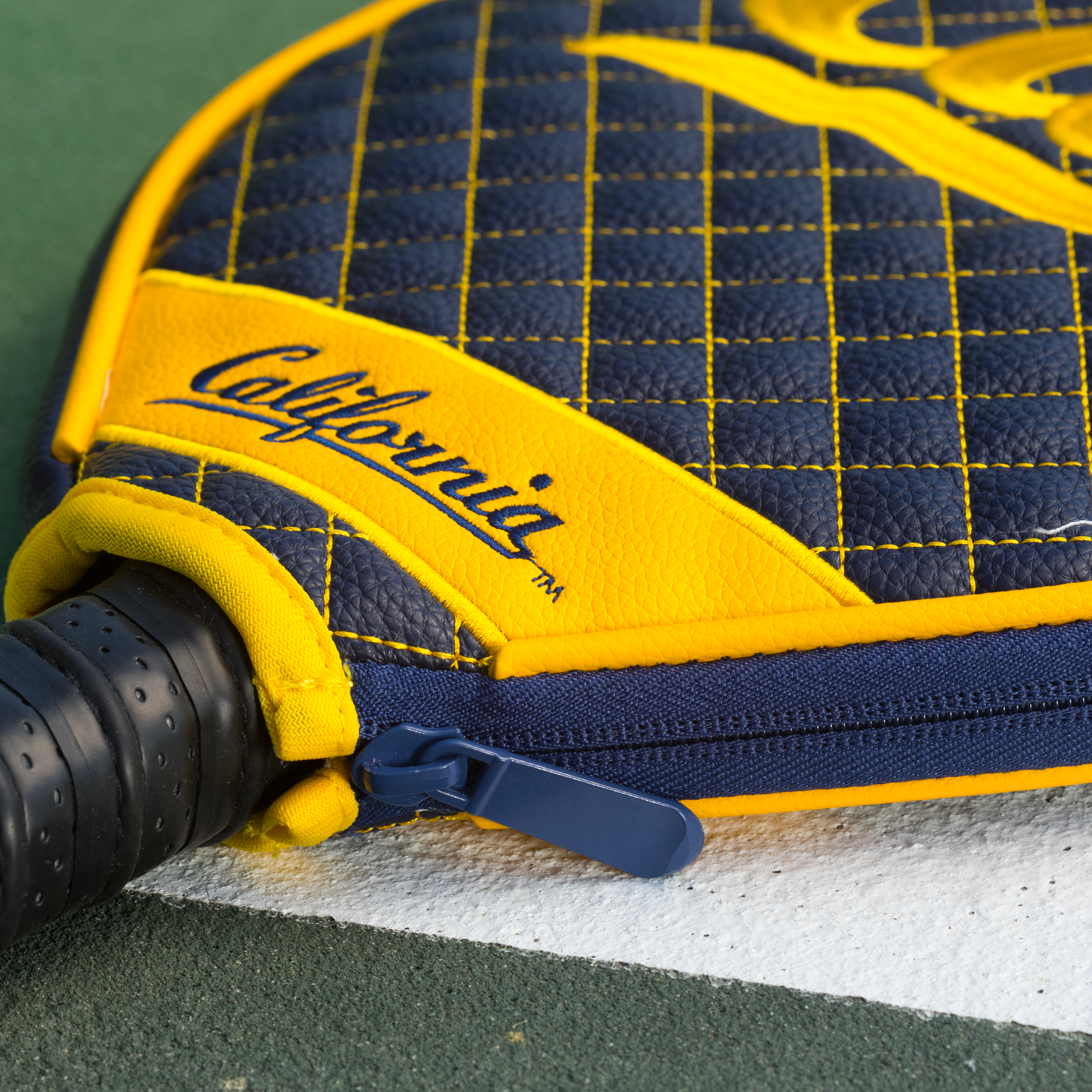 California Golden Bears Quilted Pickleball Paddle Cover (Navy)