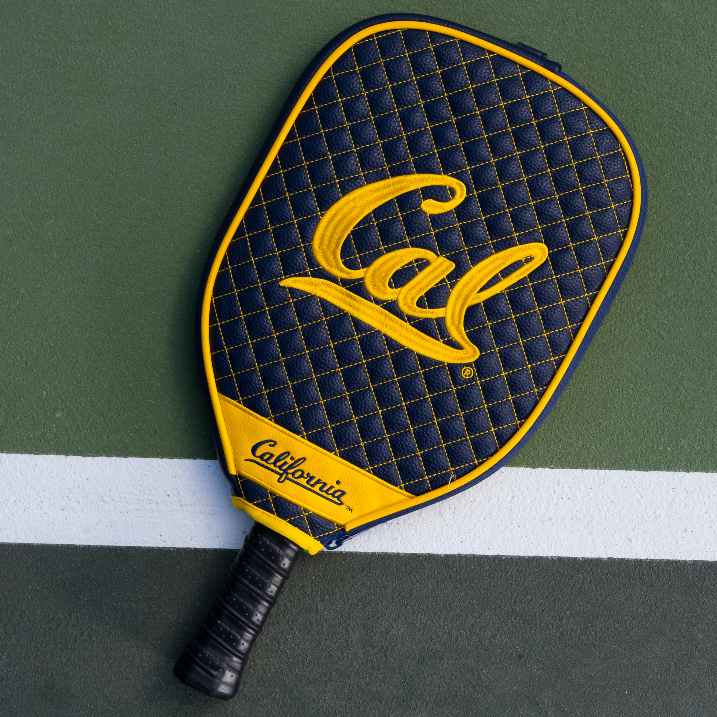 California Golden Bears Quilted Pickleball Paddle Cover (Navy)