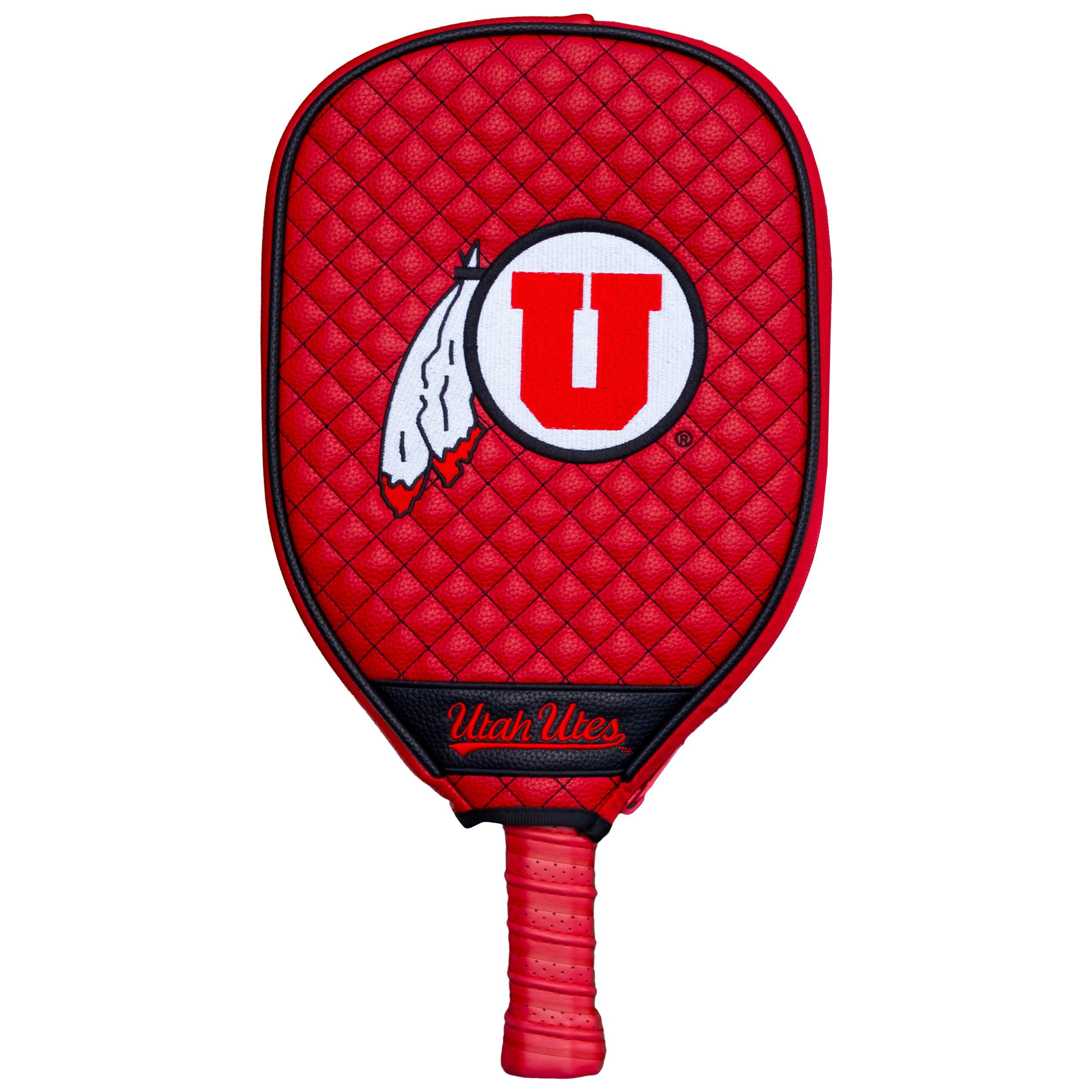 Utah Utes Quilted Pickleball Paddle Cover (Red)