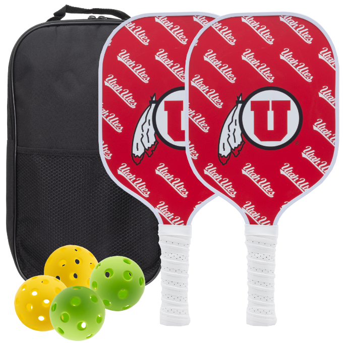 Utah Utes Pickleball Paddle Set