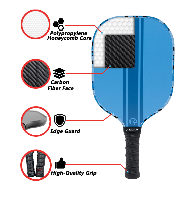 Battle Armor - Dark Blue - Pickleball Paddle