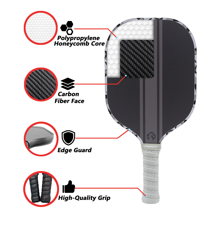 Battle Armor - Dark Gray - Pickleball Paddle