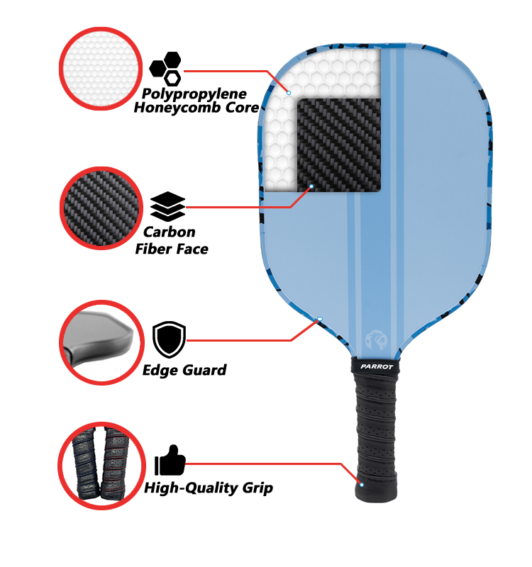 Battle Armor - Light Blue - Pickleball Paddle